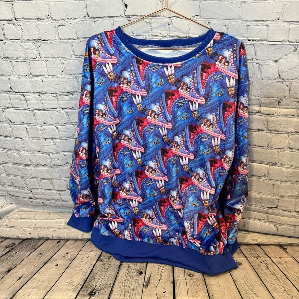 K-pop Huntrix Plush Crewneck Sweatshirt (Ooh La La Bamboo)